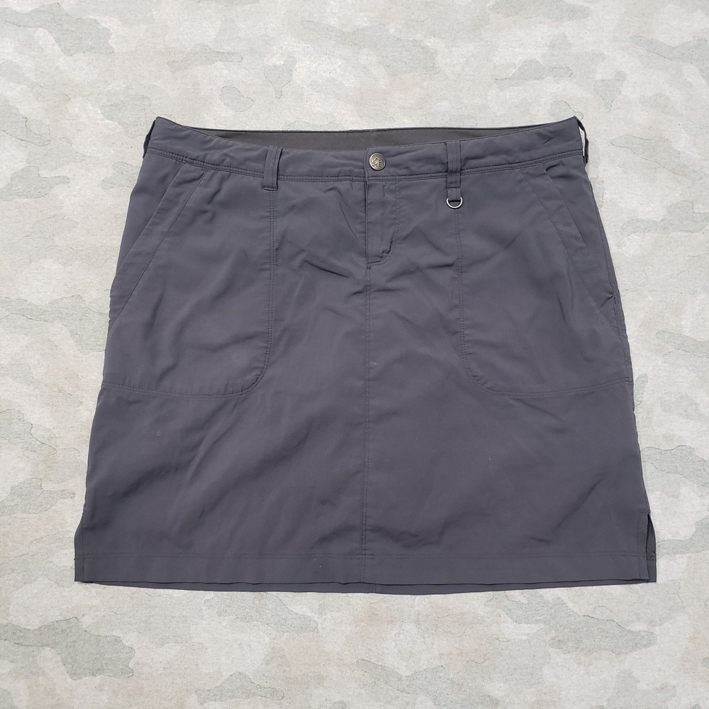 REI Skirt Women 14 Gray Hiking Active Outdoor Travel Pockets Hiking Camp